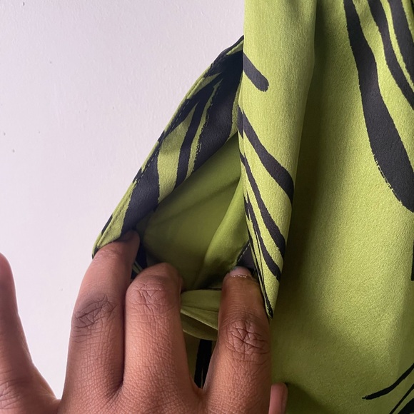 A New Day Green Leaf Print Women's Athletic Shorts - Picture 6 of 8